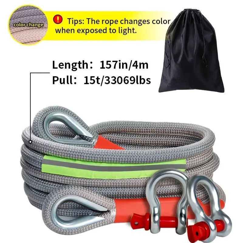 33% OFF｜Heavy‑Duty Car Tow Rope For Emergency Road Rescue