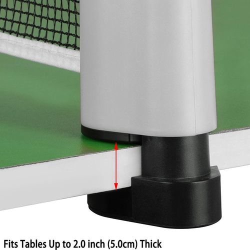 Extendable portable table tennis net set