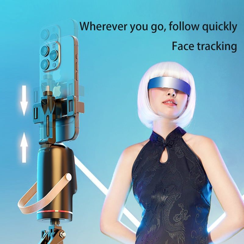 🔥49% Off🎄360° Rotating Automatic Face-Tracking Smartphone Camera Mount
