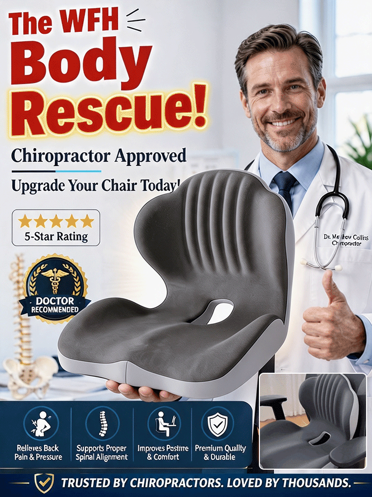 80%OFF-one-piece seat and back cushion-Ergonomic Memory Foam Seat Cushion with Lumbar Support🏆Instant Posture Corrector & Tailbone Pressure Relief for Office Chair, Car & Home