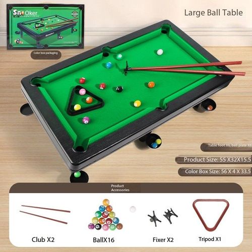 Children Plastic Indoor Big Pool Snooker Billiard Tables Toys for Kids