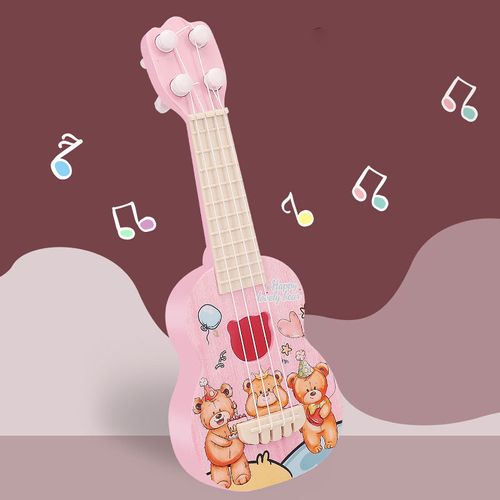 Children Simulation Ukulele Guitar Music Instruments Puzzle Enlightenment Toy for Kids