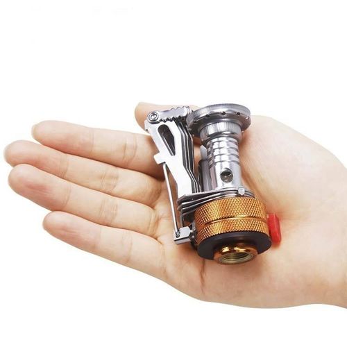 Mini Portable Camping Gas Stove - Outdoor Stove Windproof Stove Folding Metal Stove Camping Stove for Picnic