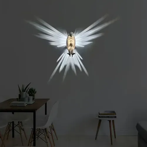 Light Emitting Diode Wall Sconce Resin Night Light 3D Animal Owl Home Decor Wall Sconce