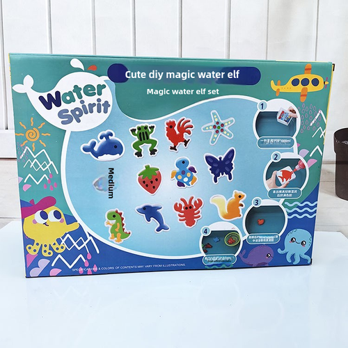 Children's diy handmade magic water sprite artifact water baby educational toys big gift box