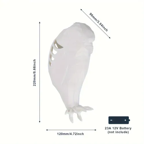 Light Emitting Diode Wall Sconce Resin Night Light 3D Animal Owl Home Decor Wall Sconce