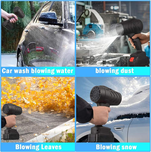 🔥LAST DAY Clearance Sale-50% OFF🔥New Handheld Jet Fan 48V Thrust Electric Air Duster Car Dryer Blower Factory Leaf Snow Blower High Power Duct Mini Turbo Fan