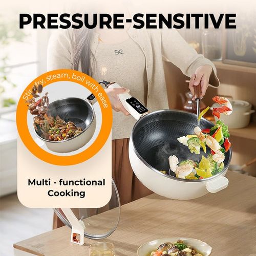 🔥LAST DAY Clearance Sale-50% OFF🔥High Efficiency Kitchen Multi-function Electric Skillet Electric Frying Pan With Adjustable Control