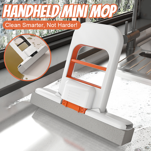 🧼 Handheld Mini Mop – Clean Smarter, Not Harder! 🧼