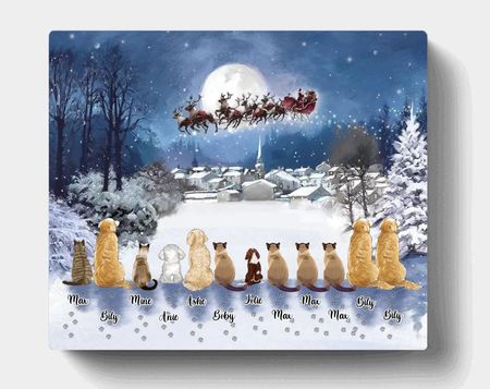 Customized personalized Christmas pet cloth paintings - the best Christmas gift