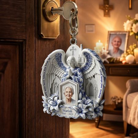 Angel Commemorative Keychain-Individual photo gifts for the sky