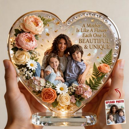 To My Beautiful Mom Acrylic Plaque - Custom Photo Gift For Mothers