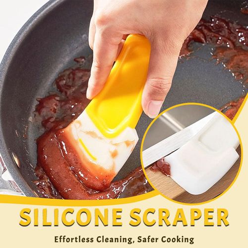 🧽 Silicone Scraper – Effortless Cleaning, Safer Cooking