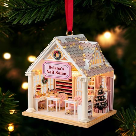 Nail Salon Miniature Acrylic Ornament - Personalized Gifts For Her