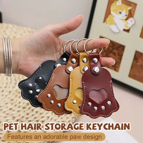 Pet Hair Storage Keychain