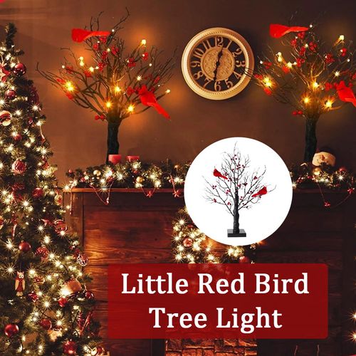 Little Red Bird Tree Light