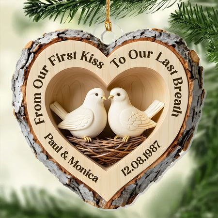 Woodland Heart Of Love - Personalized 1-Layer Acrylic Ornament