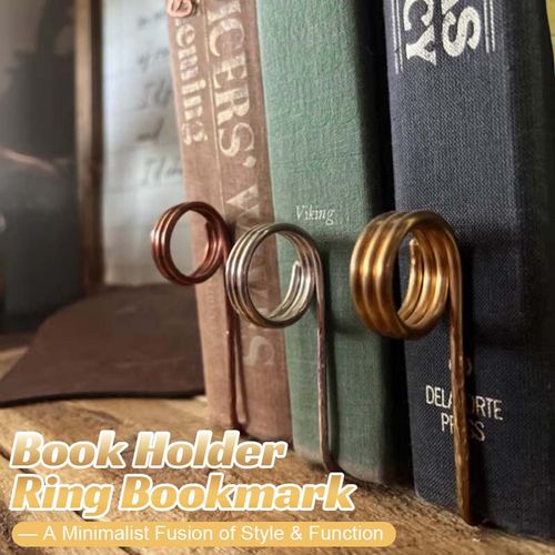 📖 Book Holder Ring Bookmark — A Minimalist Fusion of Style & Function