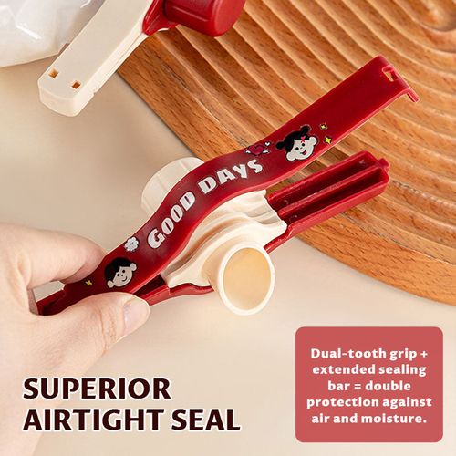 ✨ Multi-Purpose Food Bag Sealing Clip with Pour Spout – Airtight & Reusable
