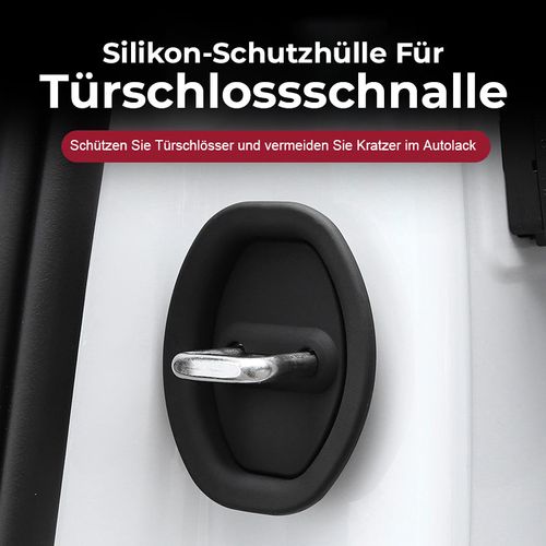 Silicone protective cover for door lock buckle