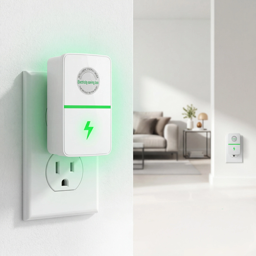Energy-saving plug-in power box with Kenya Plug 2026 updated design, compatible with 90–250V input range