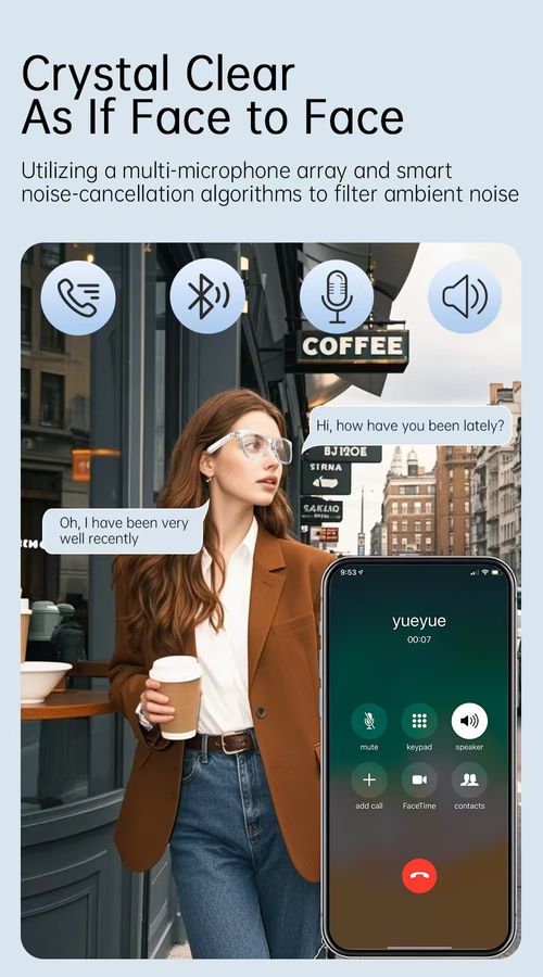 AI Smart Bluetooth Audio Sunglasses: UV protection, crystal-clear vision, hands-free calling and music playback, remote photography control, and smart touch interface. Unisex in design—stylish, sophisticated, and comfortable—these premium sunglasses are ideally suited for outdoor driving and cycling activities in Kenya.