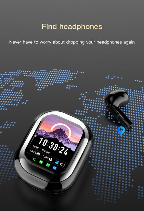 Bestseller: Premium Bluetooth Earphones. Featuring a full-color touchscreen charging case, 9D surround sound, and ENC noise cancellation. Supports phone calls and WhatsApp message notifications suitable for use in Kenya  safe and reliable.