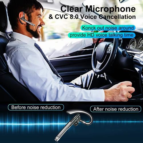 YYK-520 Single-Ear Bluetooth 5.1 Headphone, Mute Function, 360° Rotatable, 12H Battery, for Business, Driving & Daily Use in Kenya