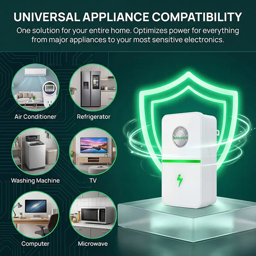 Energy-saving plug-in power box with Kenya Plug 2026 updated design, compatible with 90–250V input range