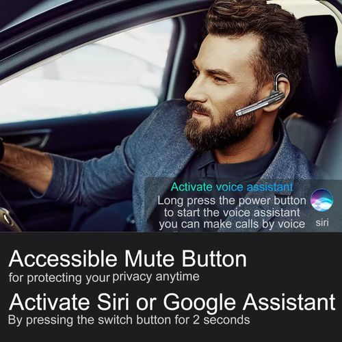 YYK-520 Single-Ear Bluetooth 5.1 Headphone, Mute Function, 360° Rotatable, 12H Battery, for Business, Driving & Daily Use in Kenya