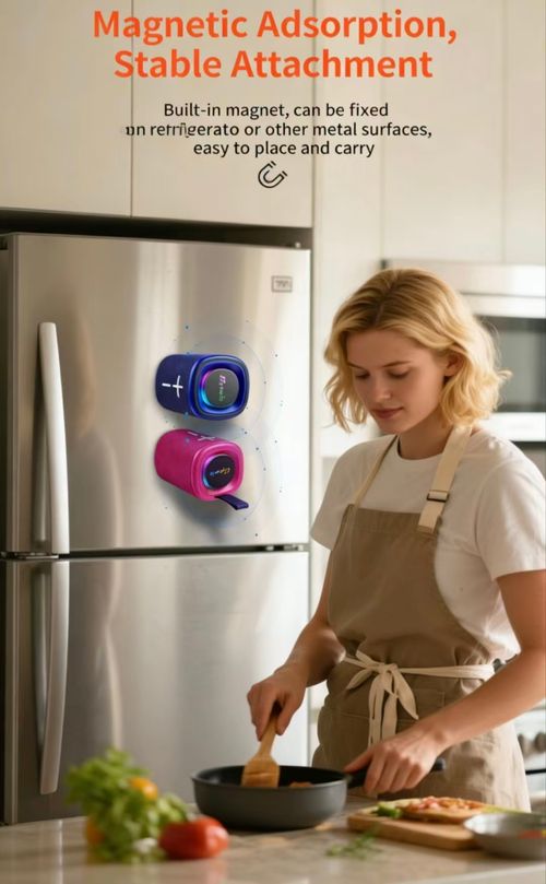 2-in-1 Separable Magnetic Bluetooth Speaker, TWS Wireless Connection, Colorful LED Lights, Portable Modular Speaker for Home & Outdoor in Kenya