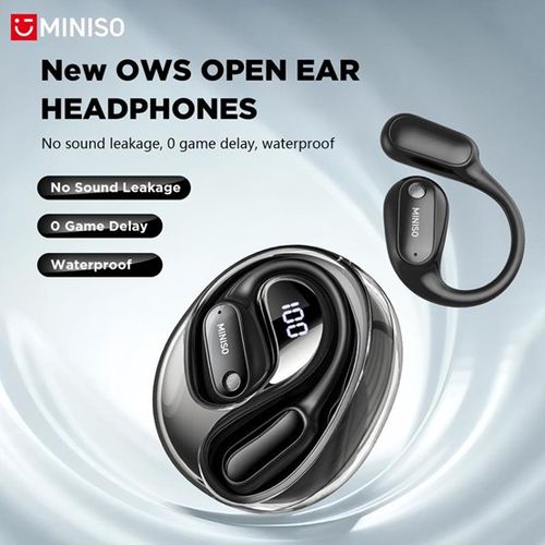 MINISO MS190 Translation Earbuds, Supports Real-Time Translation in 134 Languages With APP, Bluetooth 6.0 Earphones, Audio Wireless Earbuds for Music & Phone Calls, IPX5 Waterproof Sports Electronic Headphones with Long Endurance