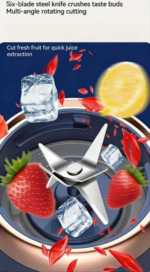 Wireless Portable Juicer Blender, Rechargeable 1800mAh, BPA-Free, 2-in-1 Juicer Cup for Smoothies, Perfect for Kenyan Daily & Outdoor Use