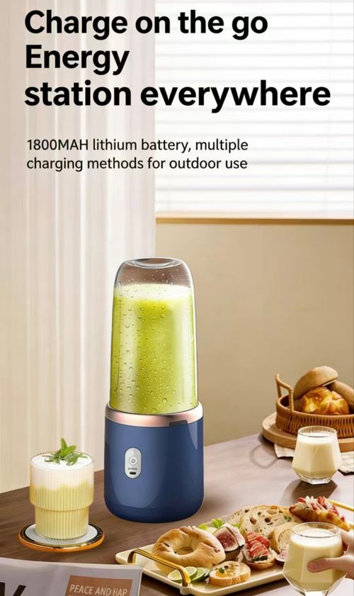 Wireless Portable Juicer Blender, Rechargeable 1800mAh, BPA-Free, 2-in-1 Juicer Cup for Smoothies, Perfect for Kenyan Daily & Outdoor Use
