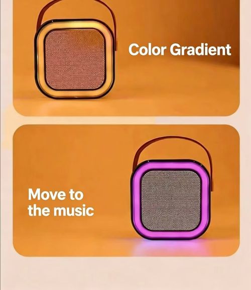 100% Original JYX D17 Mini Karaoke Bluetooth Speaker Powerful Bass Premium Microphone Set Portable KTV System