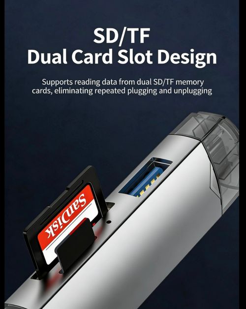 A Must-Have for Kenya's High-End Fashionistas: Multi-Functional, All-in-One Type-C High-Speed ​​Card Reader—Compatible with Mobile Phones and Computers (Supports TF, SD, and USB)