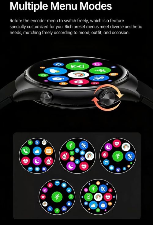 GTR3 Smartwatch — A stylish timepiece for spring, featuring a 1.43-inch HD AMOLED display, AOD (Always-On Display) functionality, heart rate monitoring, over 110 sports modes, and a water-resistant design, with a battery life of up to 120 hours. Compatible with both iOS and Android systems, it is available in a variety of colors, supports USB charging, and is suitable for both men and women.