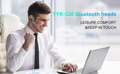 YYK-520 Single-Ear Bluetooth 5.1 Headphone, Mute Function, 360° Rotatable, 12H Battery, for Business, Driving & Daily Use in Kenya