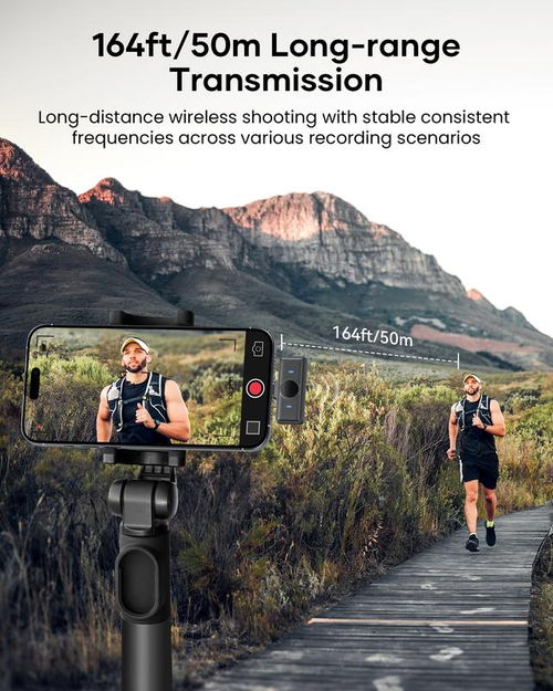 Spring Glow Up！KUKIHO Wireless Lavalier Microphone for iPhone iPad Android With Charging Case Audio Smartphone