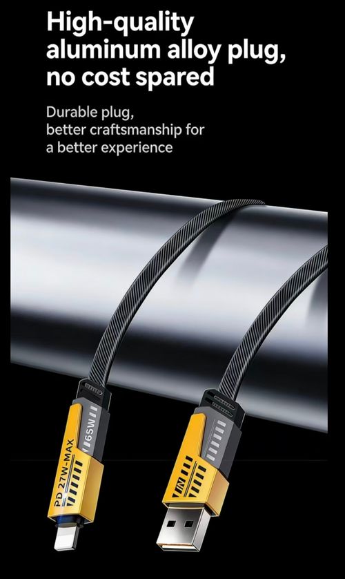 A Kenya Bestseller: 4-in-1 Data Cable — Super Fast Charging, PD 65W Universal High-Power Data Transmission Cable