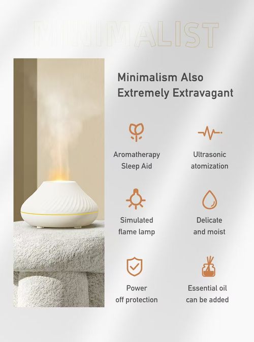 A Global Bestseller: Combats Dryness, Purifies the Air, and Safeguards Your Health—The 2-in-1 Flame Humidifier & Aroma Diffuser. Features 7-Color LED Lighting Effects, Silent Ultrasonic Mist Technology, and Automatic Power-Off Protection—The Ideal Choice for Homes and Bedrooms in Kenya.