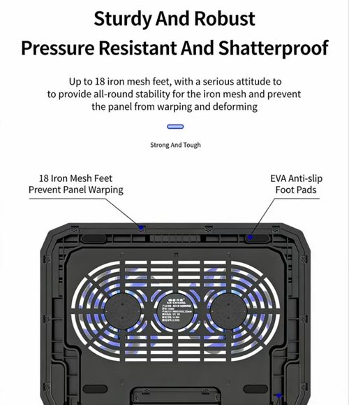 Cooler Ice Master N106 Laptop Cooler Dual Fan Metal Mesh Cooling Stand for Gaming Laptop