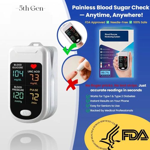 Newly launched fifth generation non-invasive smart blood glucose meter✅Made in the USA✅Limited stock
