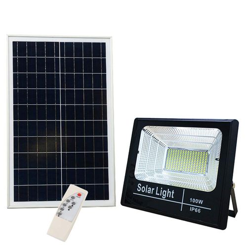 Outdoor solar floodlight