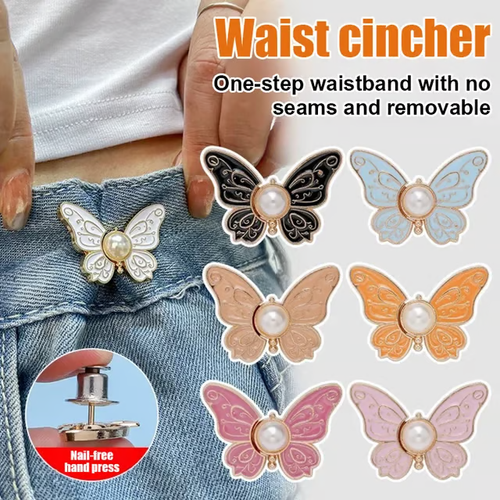 - No-sew, no-nail butterfly adjustment buckle 6pcs