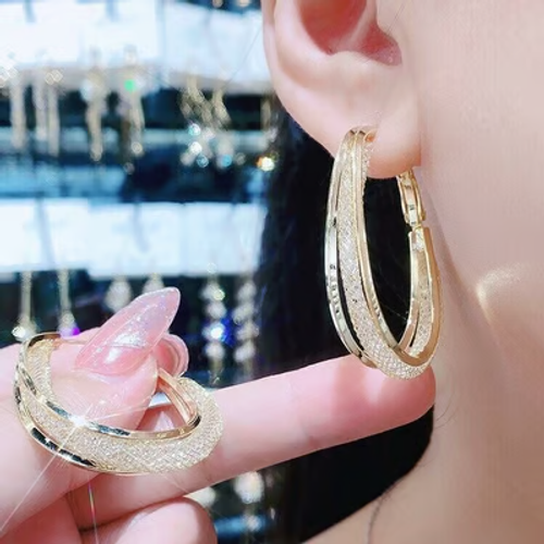Fashion Oval Earrings