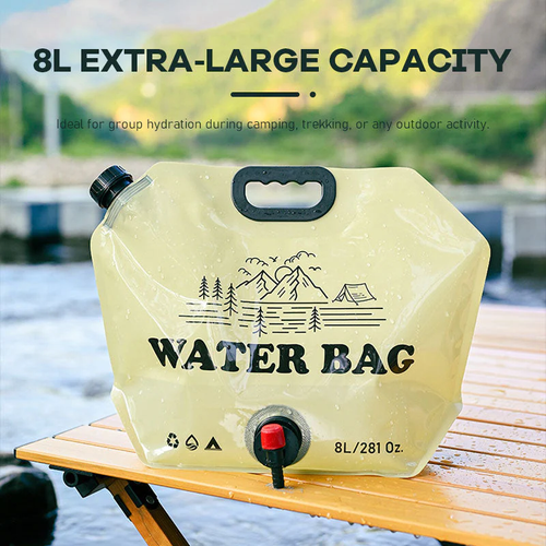 💧 Flexible & Durable – Foldable Water Bag for All Adventures! 🚀