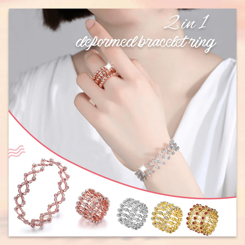 New Creative Magic Telescopic Ring Deformable Copper Bracelet