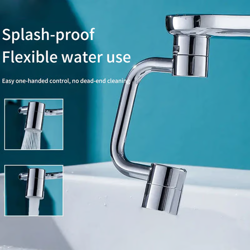 360° Rotatable Faucet Extension – Splash-Free & Flexible