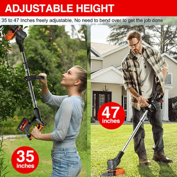 3 In 1 Cordless Grass Trimmer, Weed Eater and Edger
